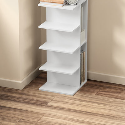SoBuy | Bücherregal Weiß Schmal | STR14-W