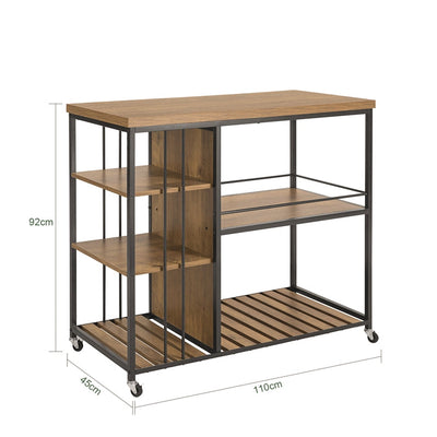 SoBuy | Carrello da portata | Credenza da cucina | Armadio multiuso | SVW18-F