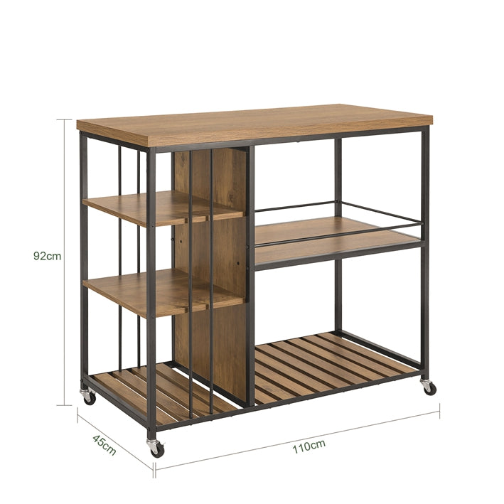 SoBuy | Carrello da portata | Credenza da cucina | Armadio multiuso | SVW18-F