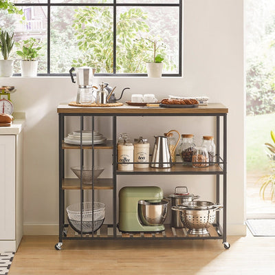 SoBuy | Carrello da portata | Credenza da cucina | Armadio multiuso | SVW18-F