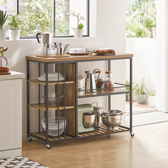 SoBuy | Carrello da portata | Credenza da cucina | Armadio multiuso | SVW18-F