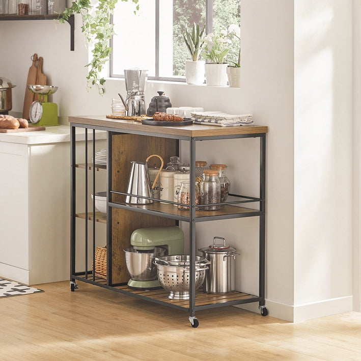 SoBuy | Carrello da portata | Credenza da cucina | Armadio multiuso | SVW18-F