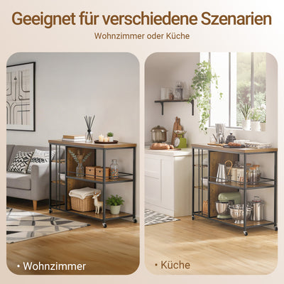 SoBuy | Carrello da portata | Credenza da cucina | Armadio multiuso | SVW18-F