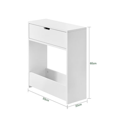 SoBuy | Étagère Niche | Meuble de salle de bain | Meuble Niche Blanc | BZR48-W