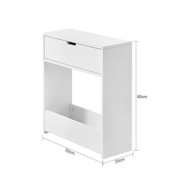 SoBuy | Étagère Niche | Meuble de salle de bain | Meuble Niche Blanc | BZR48-W