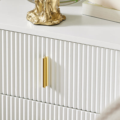 Table de chevet SoBuy à 2 tiroirs FBT115-W 