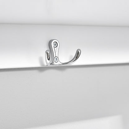 SoBuy | Porte-manteau mural | Étagère suspendue | Porte-manteau d'entrée blanc | FHK19-W