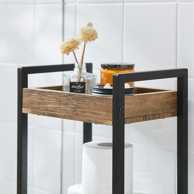 Vorverkauf | SoBuy | Badregal Vintage | kleines Regal | Aufbewahrungsregal | FRG226-F