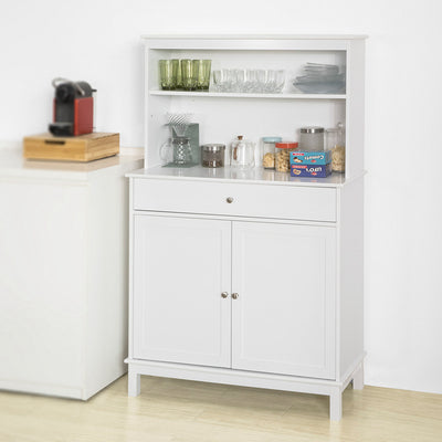 SoBuy | Meuble de cuisine | Buffet | Blanc | FSB26-W 