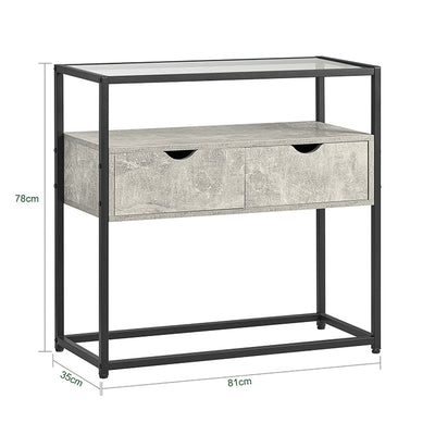 Prévente | SoBuy | Table d'appoint | Buffet | Console | Gris clair | FSB54-HG