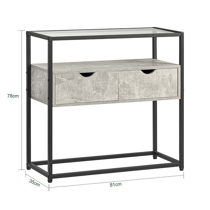 Prévente | SoBuy | Table d'appoint | Buffet | Console | Gris clair | FSB54-HG