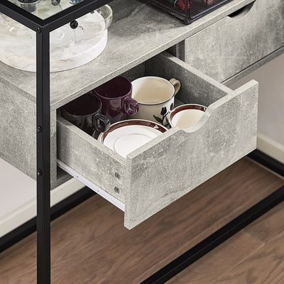 Prévente | SoBuy | Table d'appoint | Buffet | Console | Gris clair | FSB54-HG