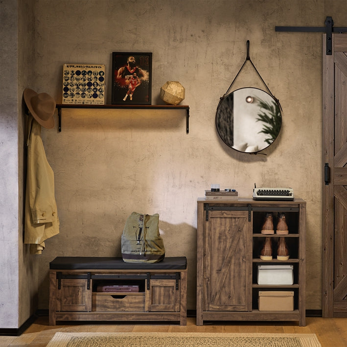 SoBuy | Buffet à porte coulissante | Commode | Meuble à chaussures | Meuble d'entrée | FSB59-N