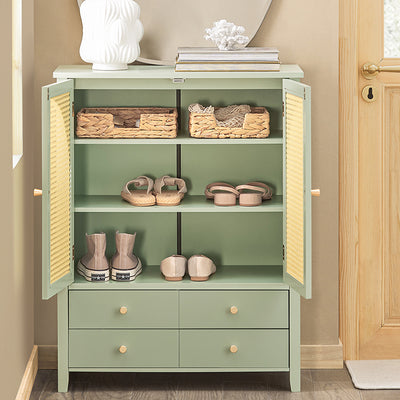 Prévente | SoBuy | Meuble à chaussures | Buffet | Meuble d'entrée | Commode | FSB72-GR