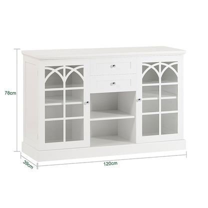 SoBuy | Meuble de cuisine | Buffet | Meuble d'entrée | Commode | FSB79-W