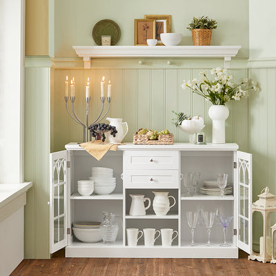 SoBuy | Meuble de cuisine | Buffet | Meuble d'entrée | Commode | FSB79-W