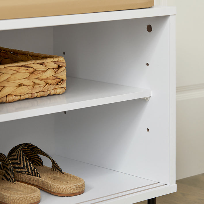 SoBuy | Banc d'entrée | Banc d'assise | Banc de couloir | Banc à chaussures | FSR116-W