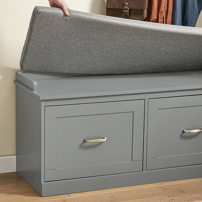 SoBuy | Banc d'entrée | Banquette | Étagère à chaussures | Banc à chaussures | FSR131-HG