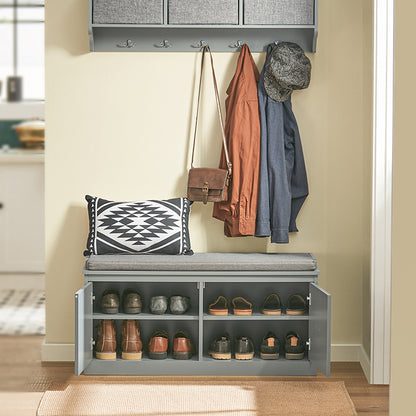 SoBuy | Banc d'entrée | Banquette | Étagère à chaussures | Banc à chaussures | FSR131-HG