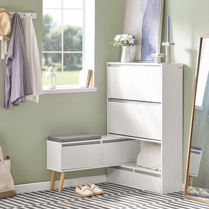 SoBuy | Meuble à chaussures | Rangement pour chaussures | Blanc | FSR134-W 