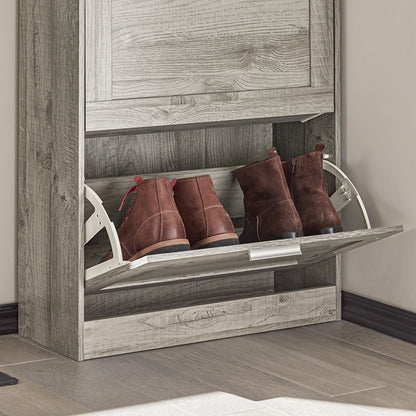 SoBuy | Meuble à chaussures | Armoire à chaussures à 2 portes | Coffre à chaussures | FSR137-HG