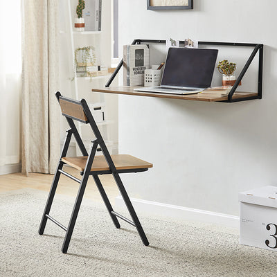 SoBuy | Klappstuhl | Küchenstuh l Schreibtischstuhl | Vintage | FST88-PF