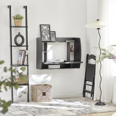 SoBuy | Wandtisch | Schreibtisch | Computertisch Schwarz | FWT18-SCH