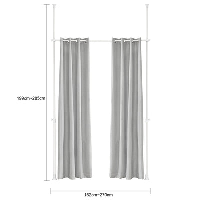 SoBuy | Teleskopvorhang | Sonnenschutz | verstellbares Verdunkelungsvorhang | KLS12-HG