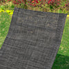 SoBuy | Schaukelliege | Sonnenliege mit Seitentasche | Gartenliege | Relaxstuhl | Schwungliege | Schwarz/Grau | OGS47-MS