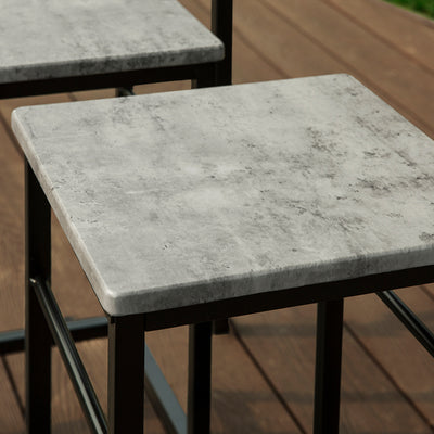 SoBuy | Table de bar avec 4 tabourets | Ensemble table de bar | 5 pièces | OGT11-HG 